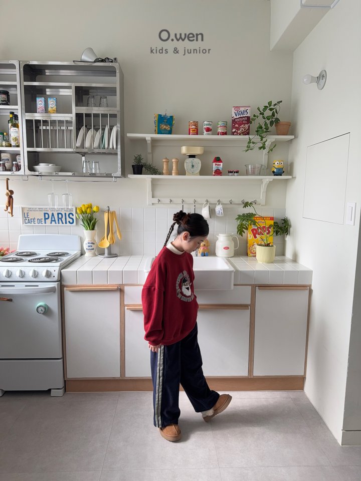 O Wen - Korean Children Fashion - #kidzfashiontrend - Velour Tape Pants - 7