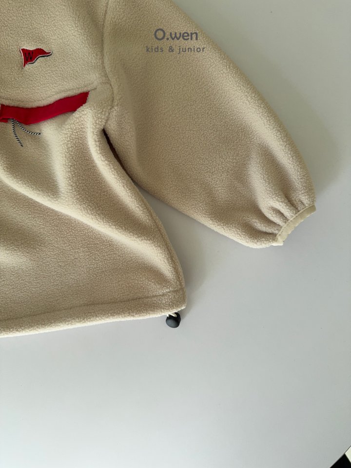 O Wen - Korean Children Fashion - #kidzfashiontrend - Glossy Fleece Anorak - 11