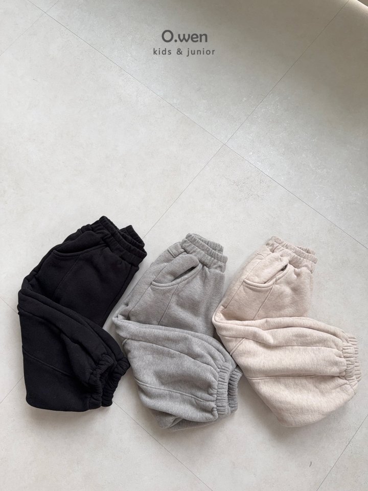 O Wen - Korean Children Fashion - #littlefashionista - Fleece Cut Jogger Pants - 10