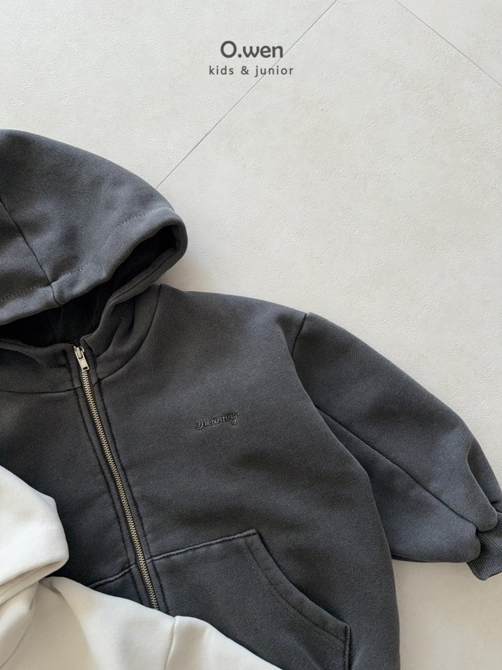 O Wen - Korean Children Fashion - #magicofchildhood - Pigment Boxy Hooded Zip-up - 11