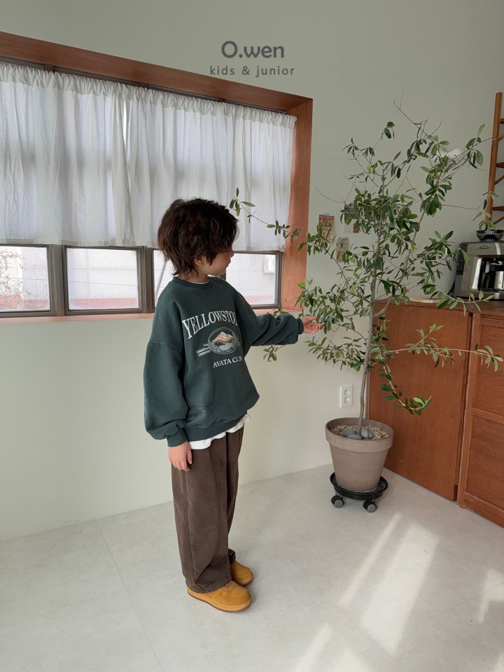 O Wen - Korean Children Fashion - #magicofchildhood - Yellow Stone Fleece Sweatshirt - 7