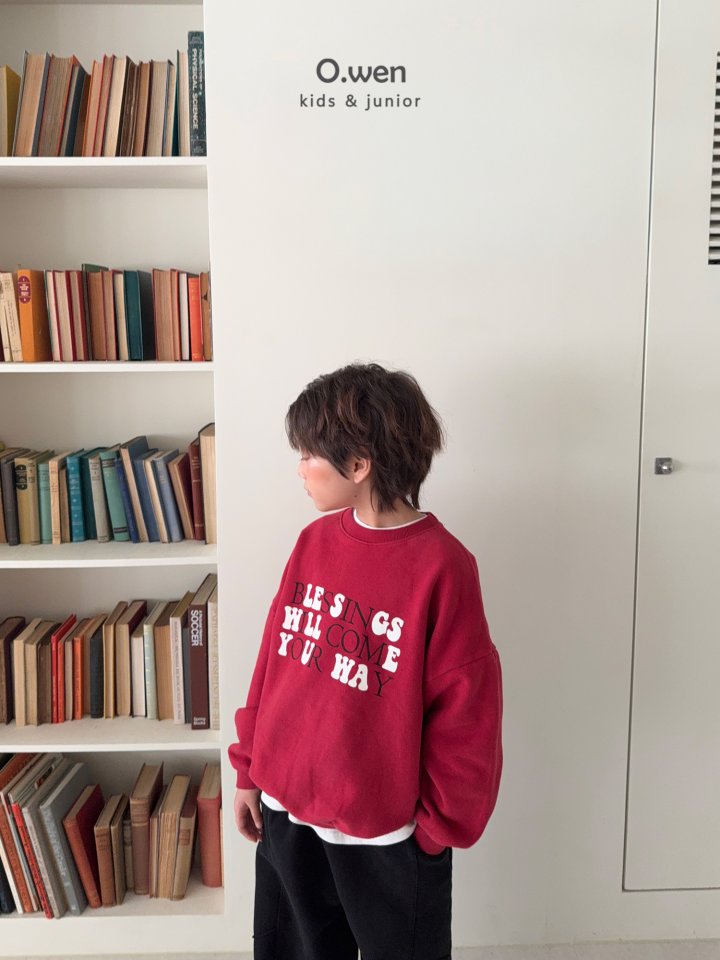 O Wen - Korean Children Fashion - #magicofchildhood - Blessing Fleece Sweatshirt - 5