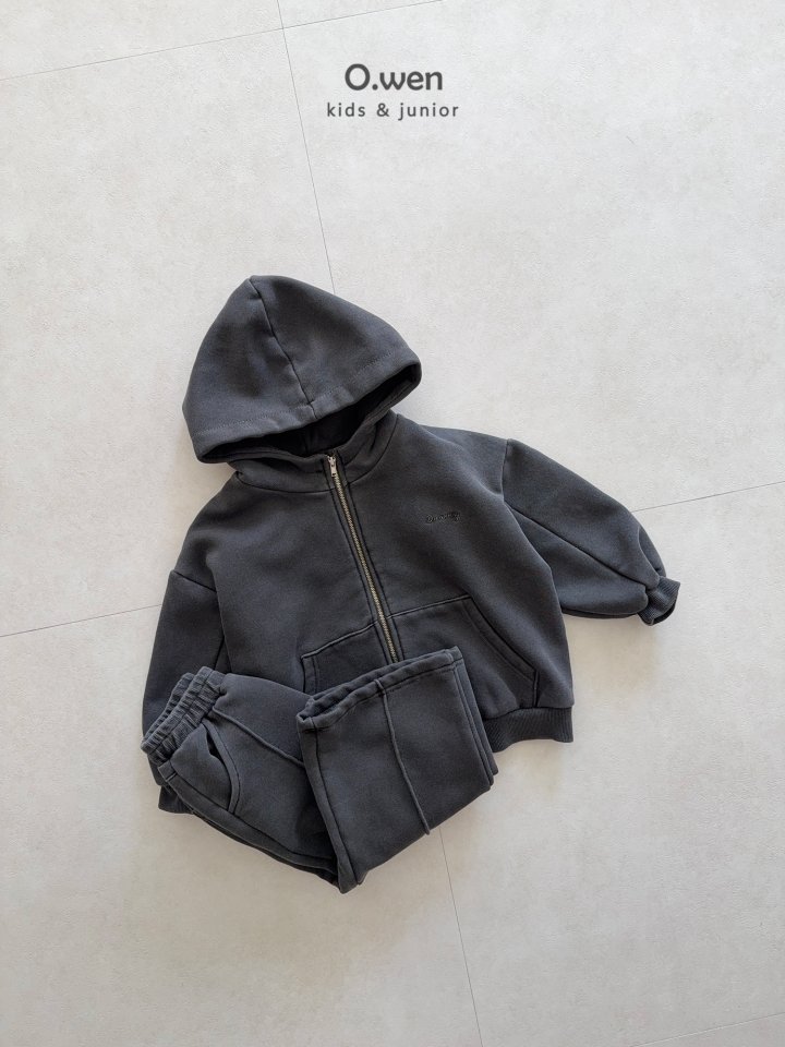 O Wen - Korean Children Fashion - #minifashionista - Pigment Boxy Hooded Zip-up - 12