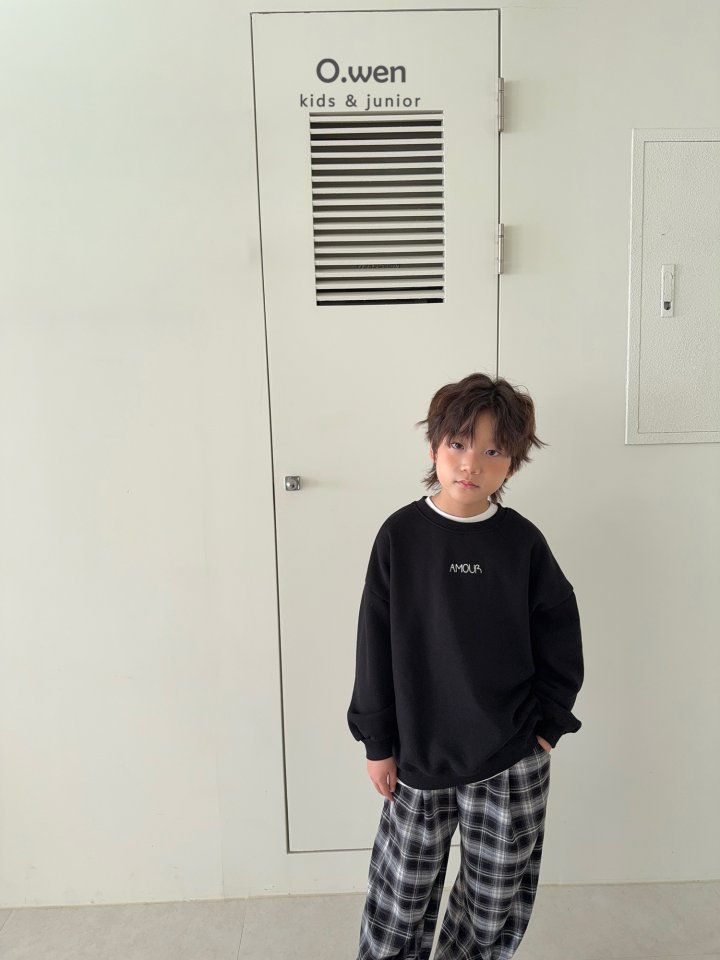 O Wen - Korean Children Fashion - #magicofchildhood - Amour Embroidery Fleece Sweatshirt - 4