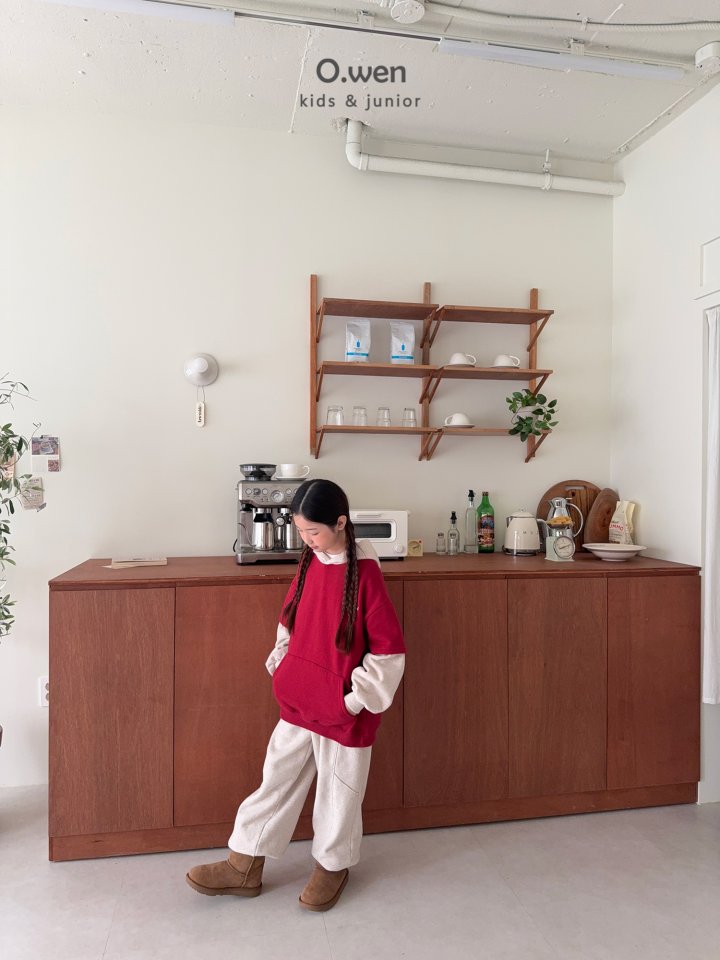O Wen - Korean Children Fashion - #minifashionista - Fleece Cut Jogger Pants - 12