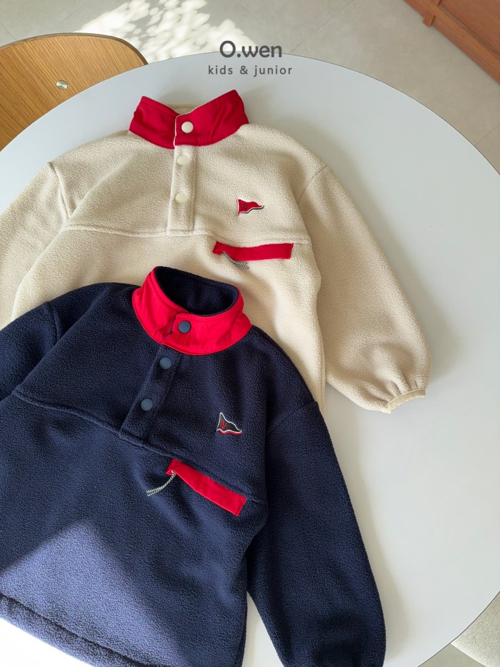 O Wen - Korean Children Fashion - #minifashionista - Glossy Fleece Anorak