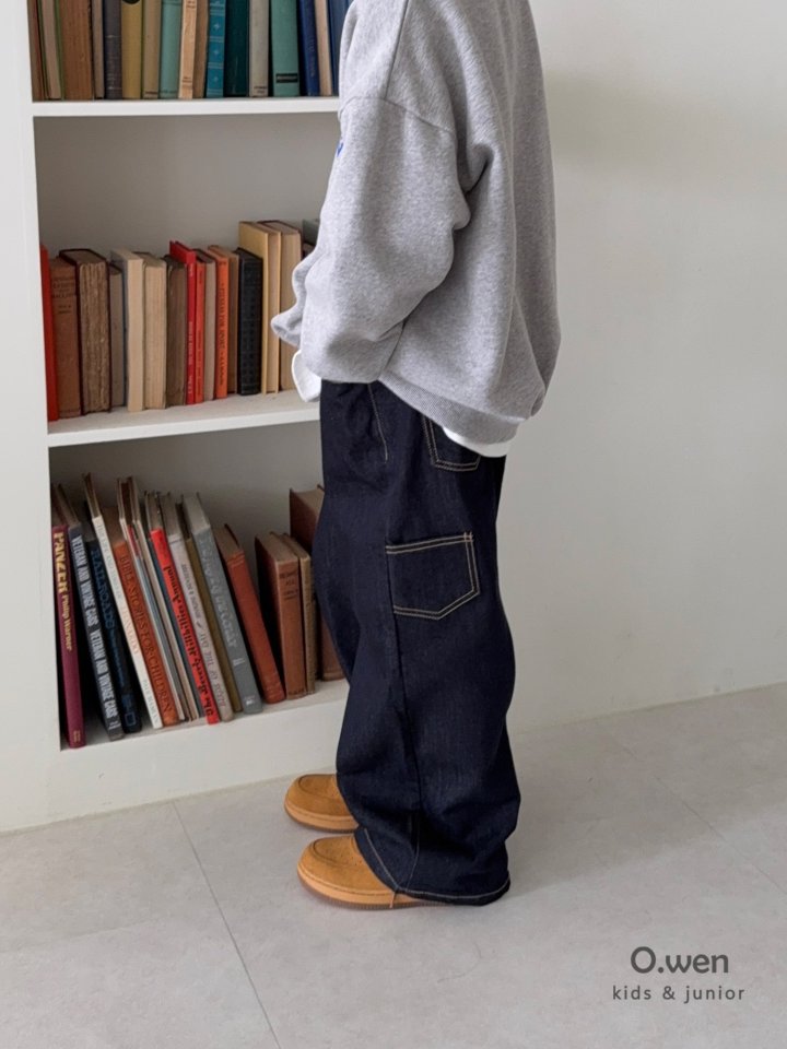 O Wen - Korean Children Fashion - #stylishchildhood - Non-fade Fleece Denim Pants - 3