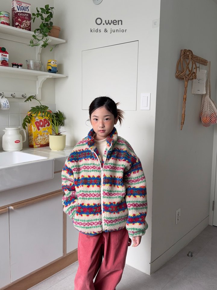 O Wen - Korean Children Fashion - #prettylittlegirls - Sherpa Multi Jacket - 4