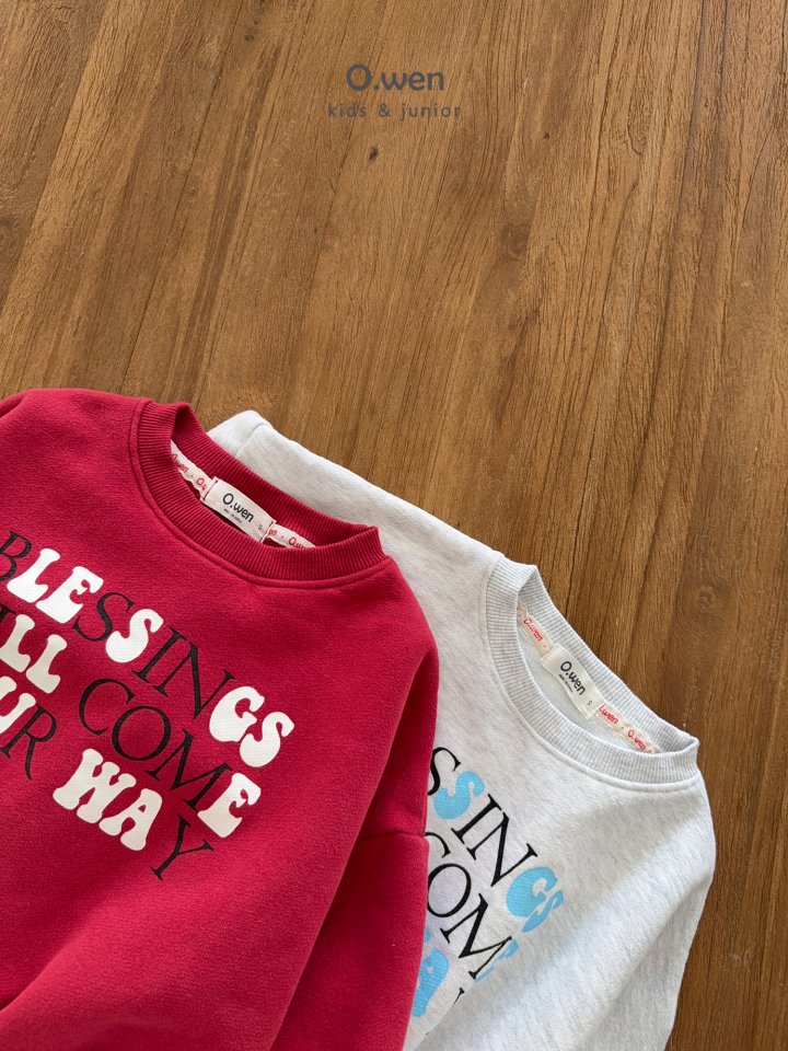 O Wen - Korean Children Fashion - #toddlerclothing - Blessing Fleece Sweatshirt - 9