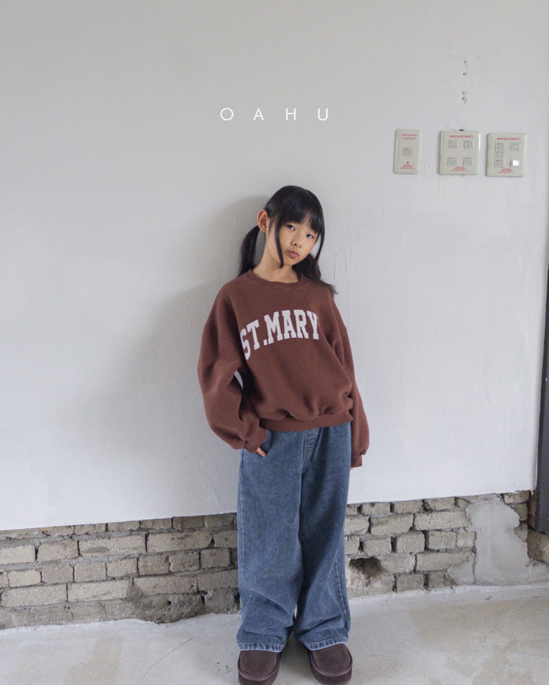 O'Ahu - Korean Children Fashion - #Kfashion4kids - Earth Wide Denim Pants - 8