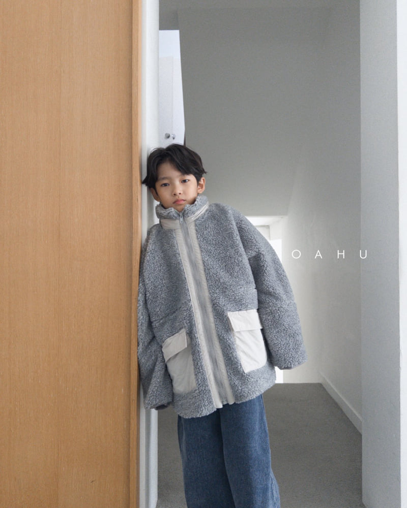 O'Ahu - Korean Children Fashion - #childofig - Snow Fleece Zip-up (Junior) - 8