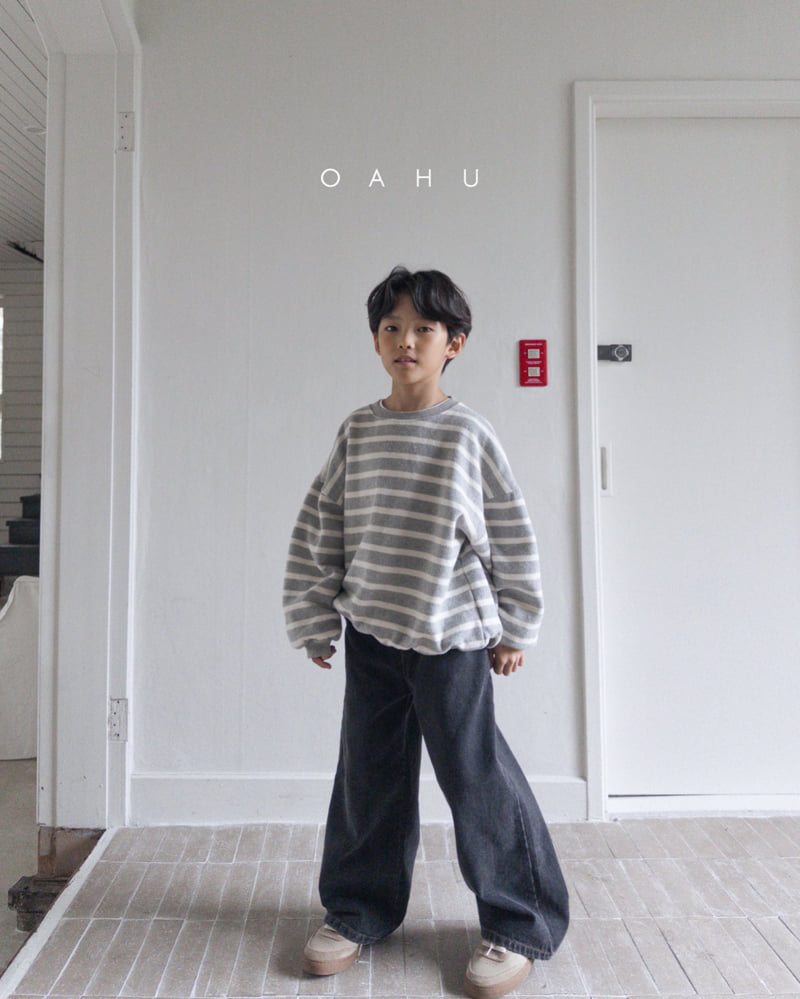 O'Ahu - Korean Children Fashion - #childofig - Milk Stripe Sweatshirt - 6