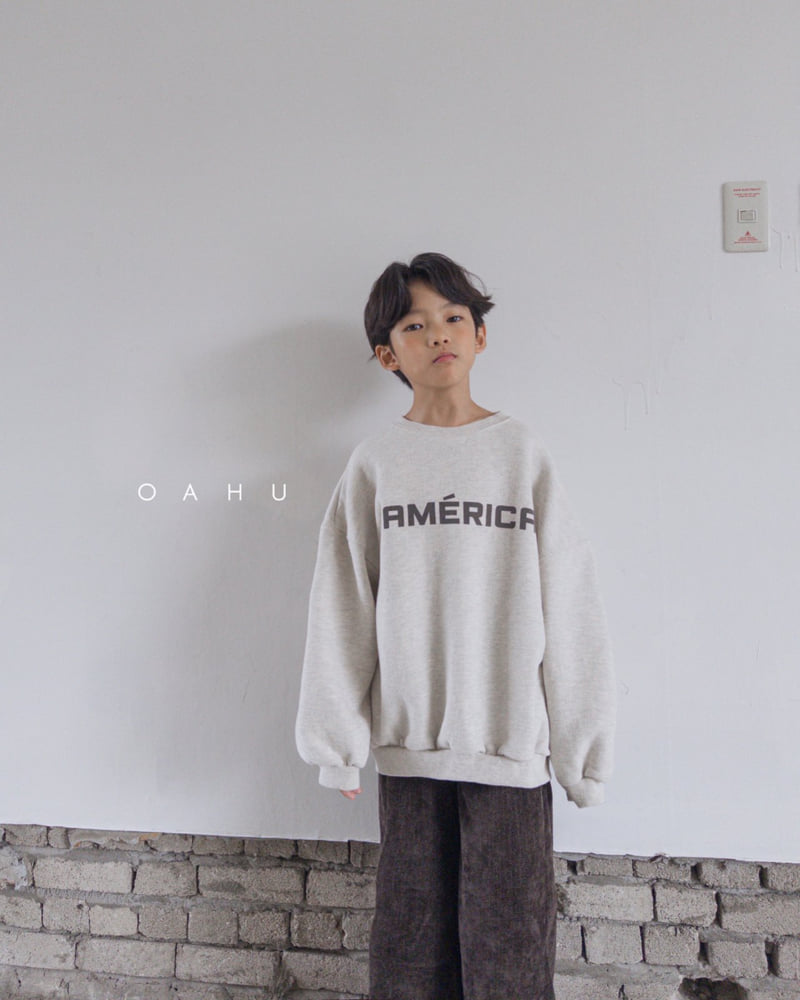 O'Ahu - Korean Children Fashion - #childofig - America Sweatshirt - 2