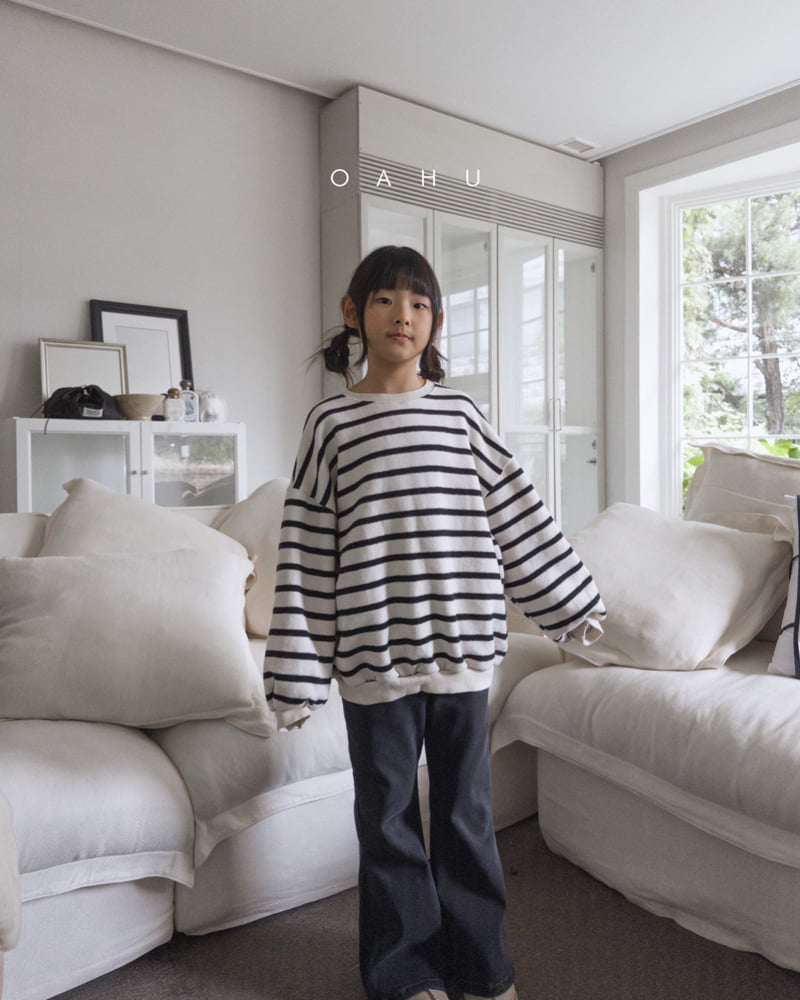 O'Ahu - Korean Children Fashion - #childrensboutique - Milk Stripe Sweatshirt - 7