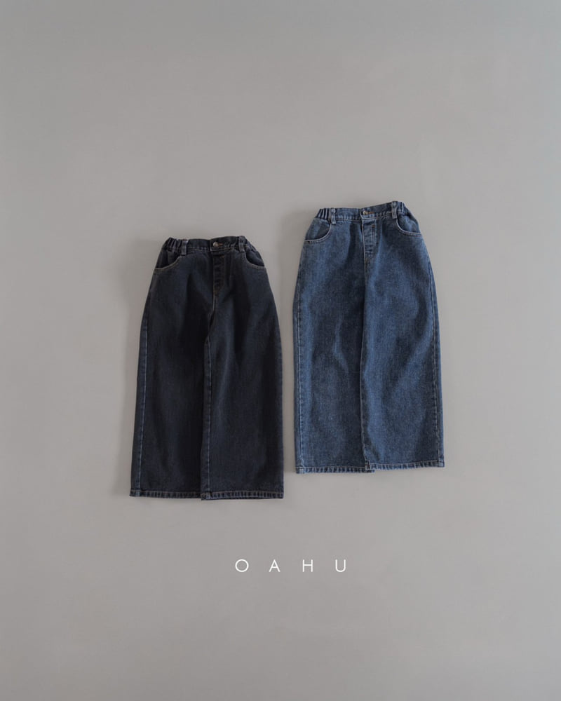 O'Ahu - Korean Children Fashion - #childrensboutique - Earth Wide Denim Pants