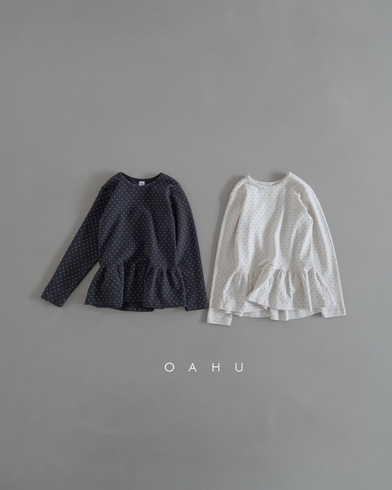 O'Ahu - Korean Children Fashion - #designkidswear - Dot Frill Tee