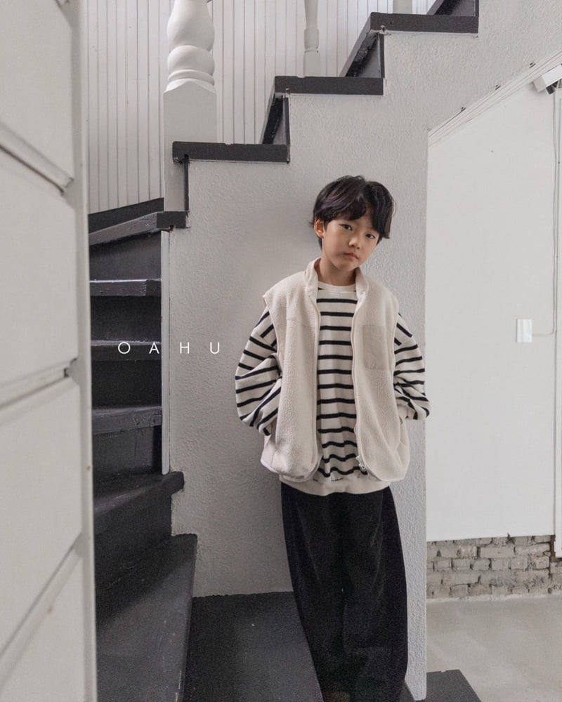 O'Ahu - Korean Children Fashion - #discoveringself - Milk Stripe Sweatshirt - 9