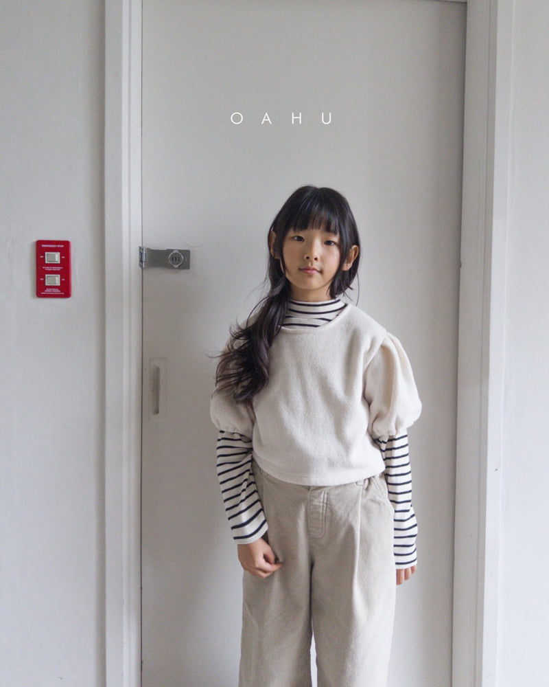O'Ahu - Korean Children Fashion - #discoveringself - Boucle Puff Tee - 10