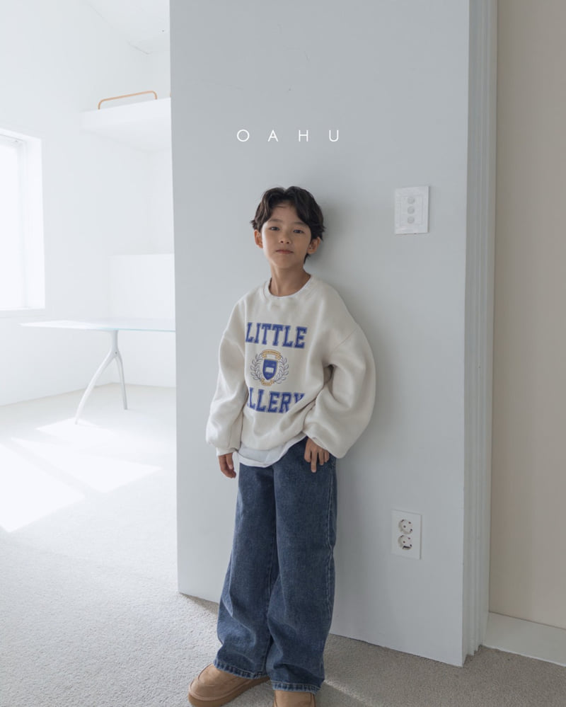 O'Ahu - Korean Children Fashion - #discoveringself - Earth Wide Denim Pants - 3