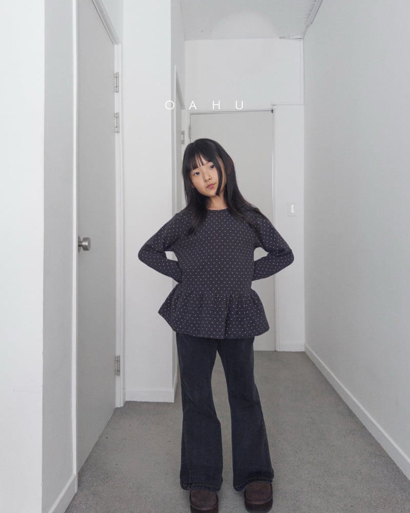 O'Ahu - Korean Children Fashion - #fashionkids - Dot Frill Tee - 3