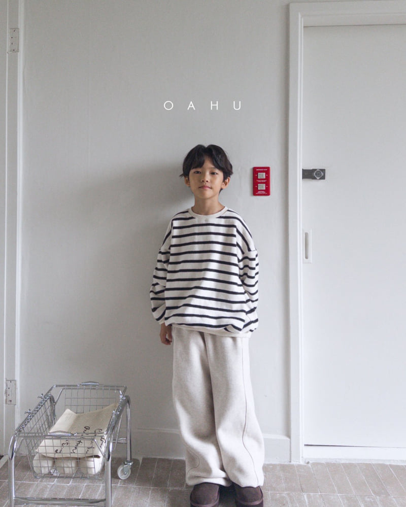 O'Ahu - Korean Children Fashion - #kidsshorts - Milk Stripe Sweatshirt - 11