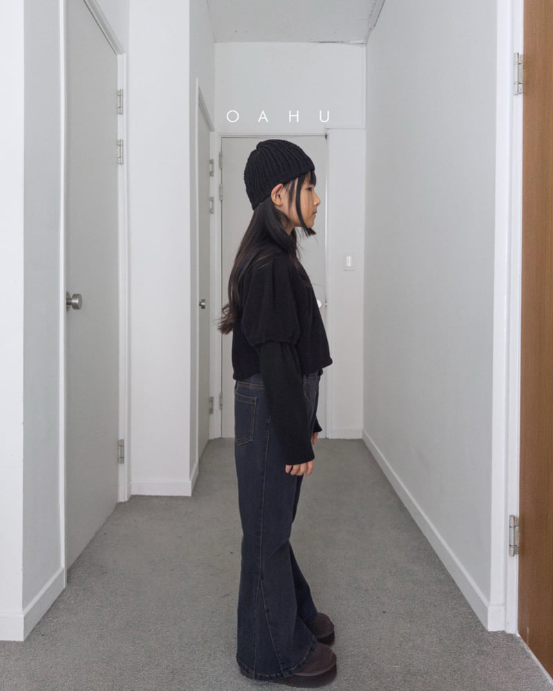 O'Ahu - Korean Children Fashion - #kidsshorts - Triangle Bootcut Denim Pants - 6