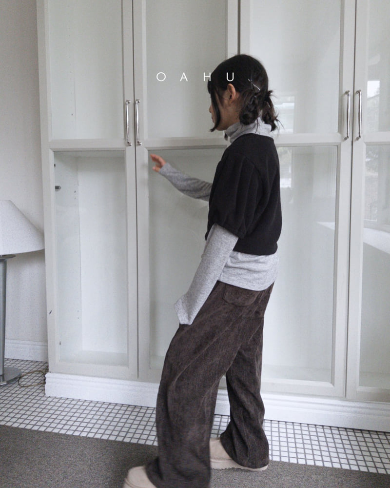 O'Ahu - Korean Children Fashion - #kidzfashiontrend - Curve Velvet Pants - 11