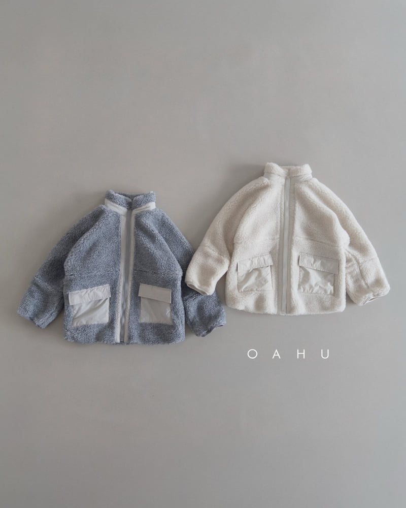 O'Ahu - Korean Children Fashion - #littlefashionista - Snow Fleece Zip-up (Junior)