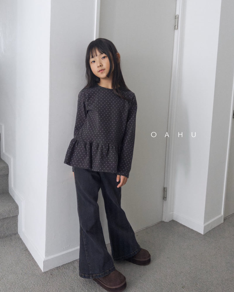 O'Ahu - Korean Children Fashion - #littlefashionista - Triangle Bootcut Denim Pants - 10