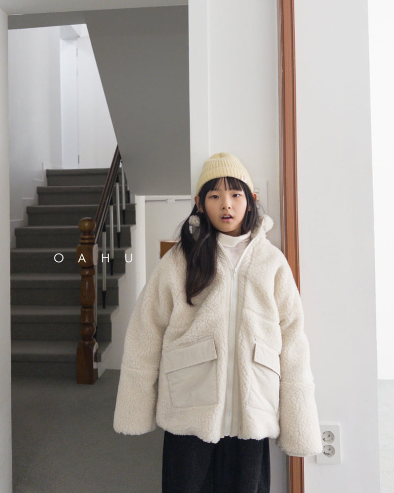 O'Ahu - Korean Children Fashion - #magicofchildhood - Snow Fleece Zip-up (Junior) - 2