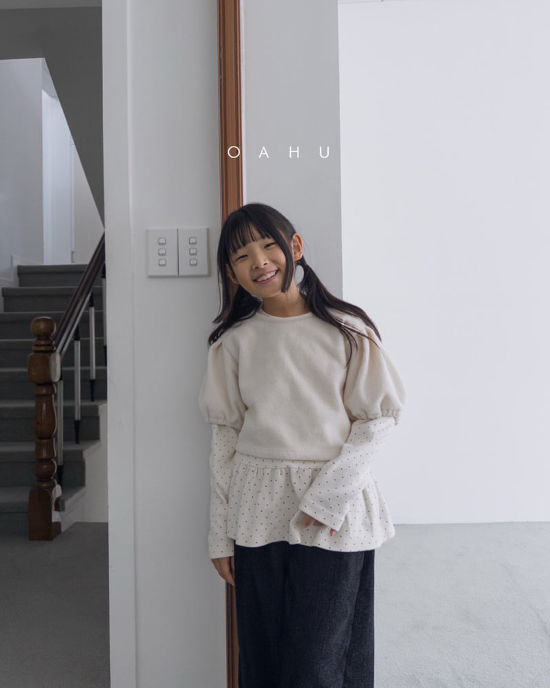 O'Ahu - Korean Children Fashion - #magicofchildhood - Boucle Puff Tee - 3