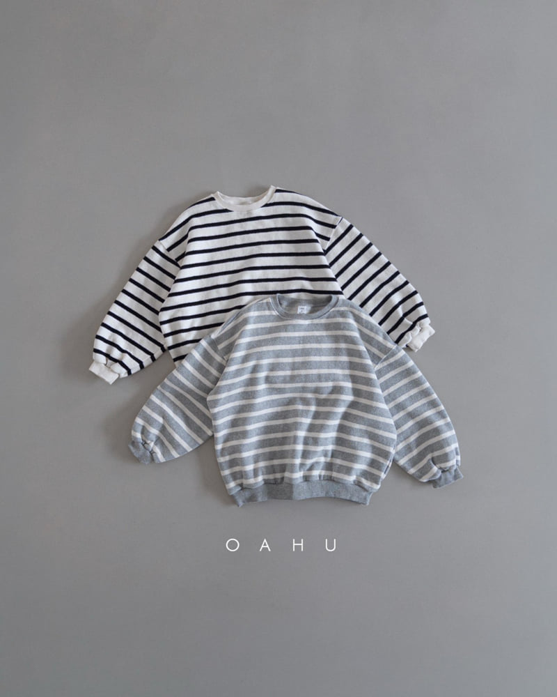 O'Ahu - Korean Children Fashion - #minifashionista - Milk Stripe Sweatshirt
