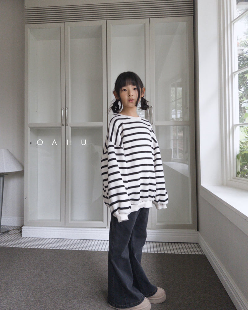 O'Ahu - Korean Children Fashion - #minifashionista - Triangle Bootcut Denim Pants - 12