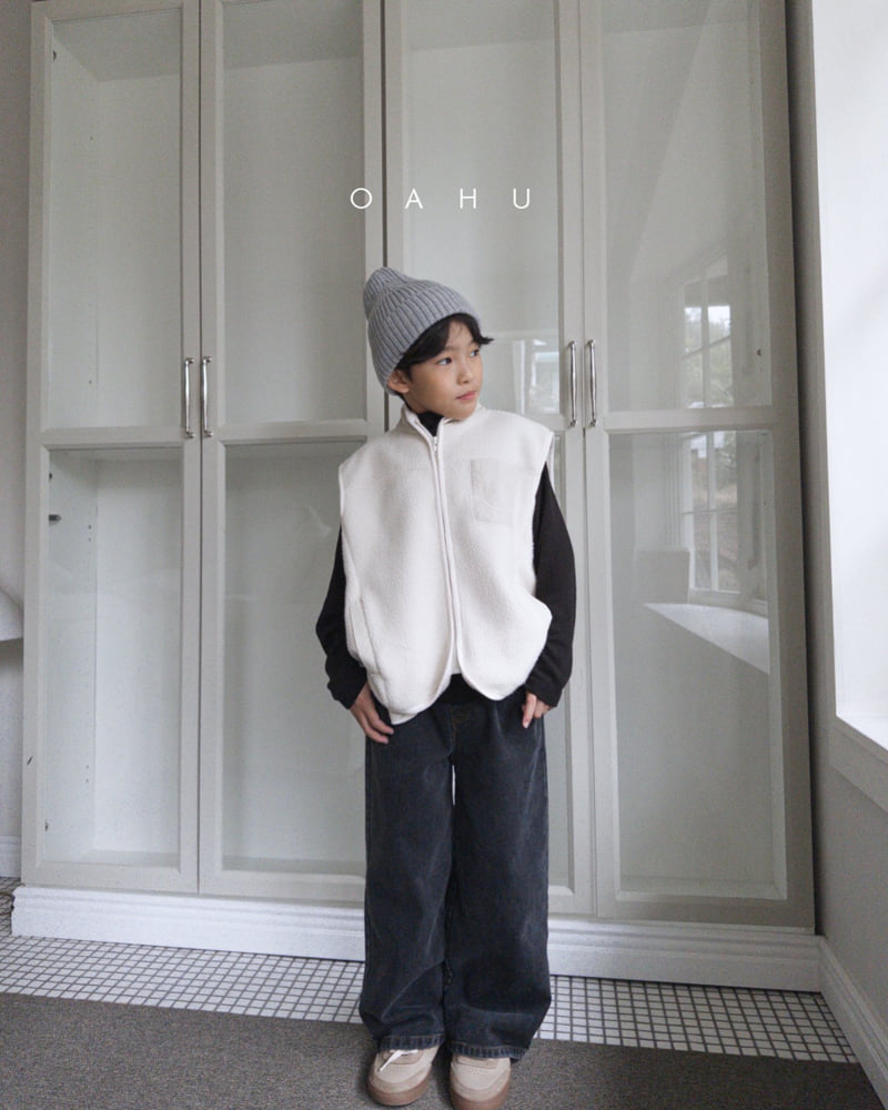 O'Ahu - Korean Children Fashion - #minifashionista - Earth Wide Denim Pants - 11