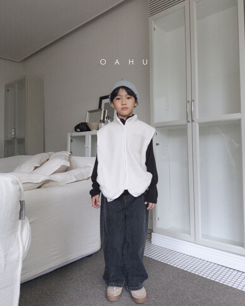 O'Ahu - Korean Children Fashion - #prettylittlegirls - Earth Wide Denim Pants - 12