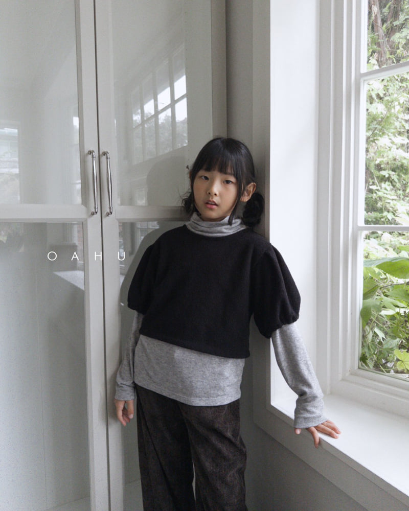 O'Ahu - Korean Children Fashion - #stylishchildhood - Wool Basic Turtleneck Tee - 2