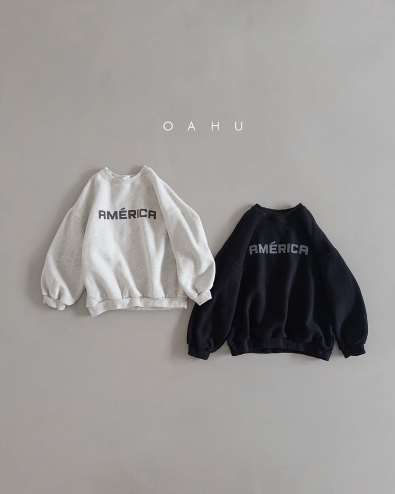 O'Ahu - Korean Children Fashion - #stylishchildhood - America Sweatshirt
