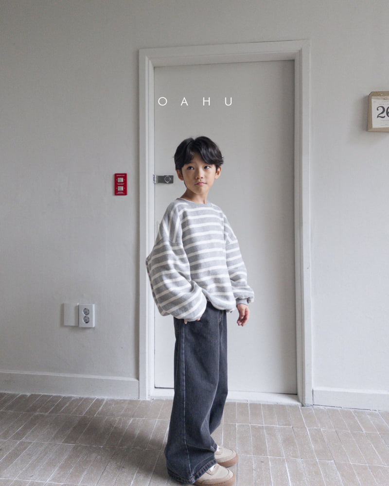 O'Ahu - Korean Children Fashion - #todddlerfashion - Milk Stripe Sweatshirt - 4