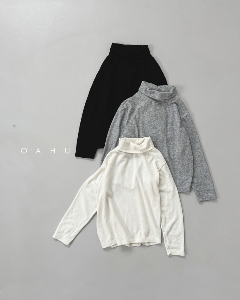O'Ahu - Korean Children Fashion - #toddlerclothing - Wool Basic Turtleneck Tee