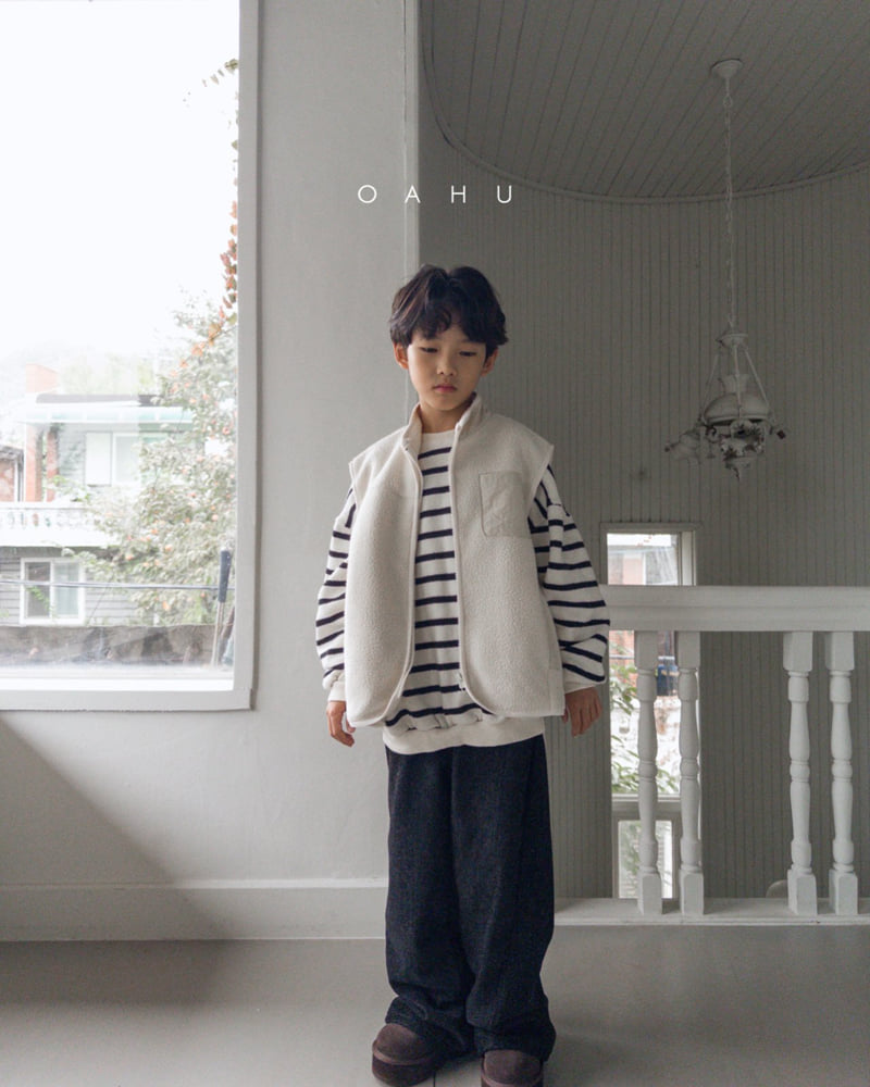O'Ahu - Korean Children Fashion - #toddlerclothing - Land Fleece Vest - 12