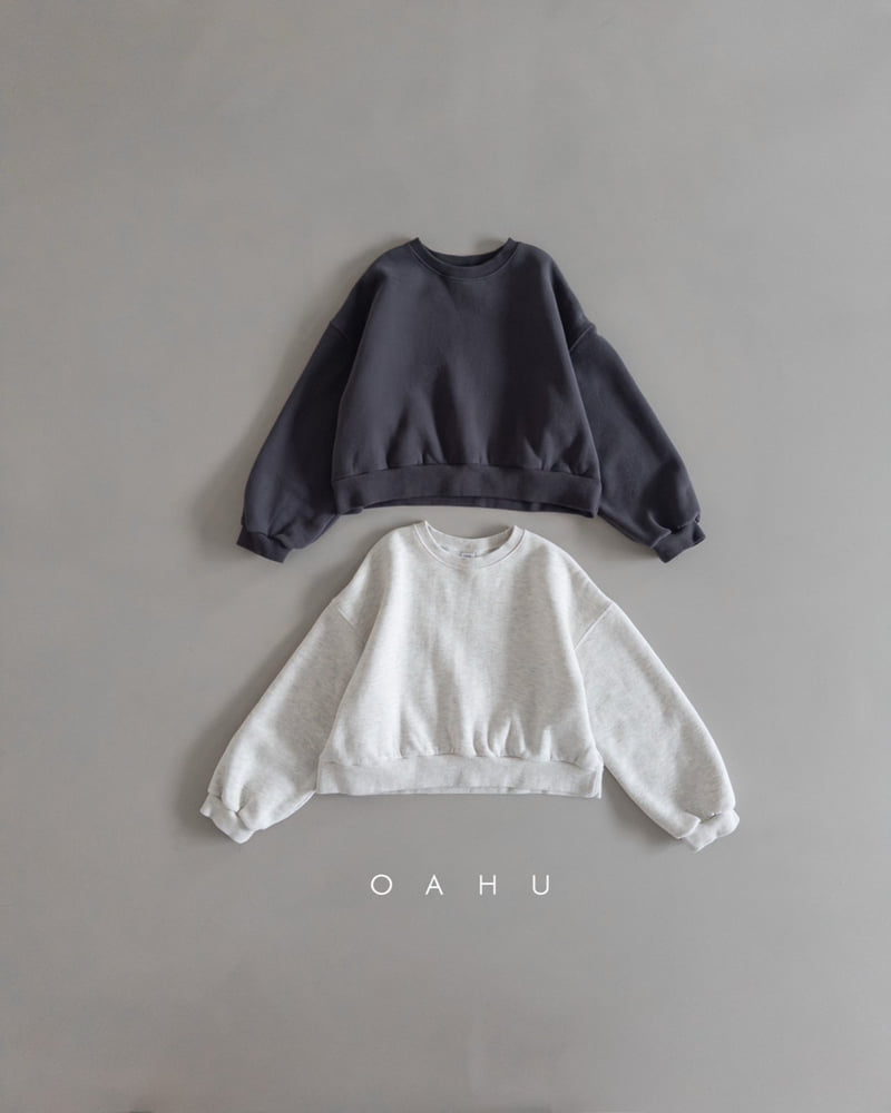O'Ahu - Korean Women Fashion - #momslook - Dear Short Sweatshirt (Adult)