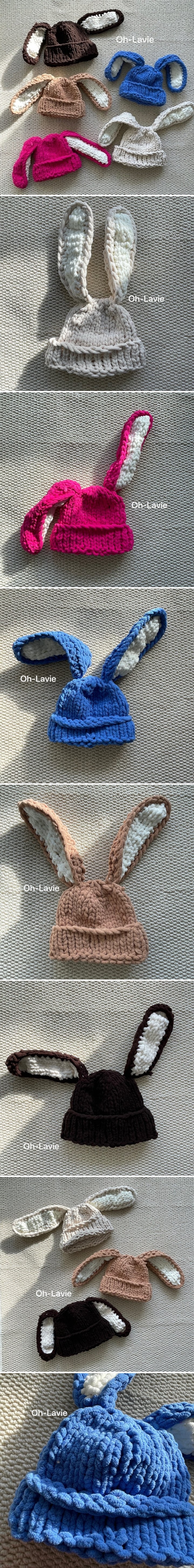 Oh lavie - Korean Children Fashion - #childofig - Bunny Loopy Mango Beanie