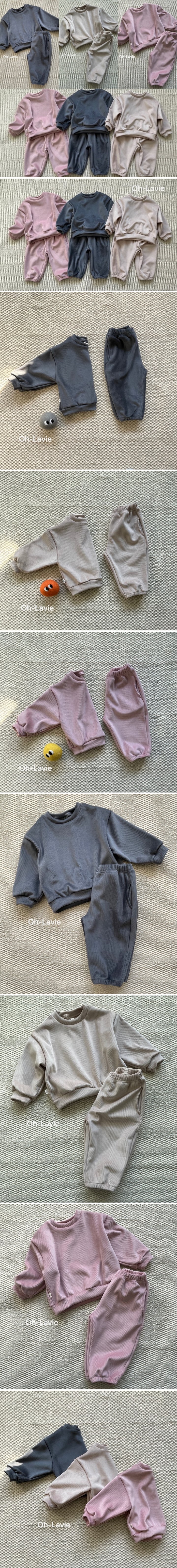 Oh lavie - Korean Children Fashion - #kidsstore - Soft Top Bottom Set