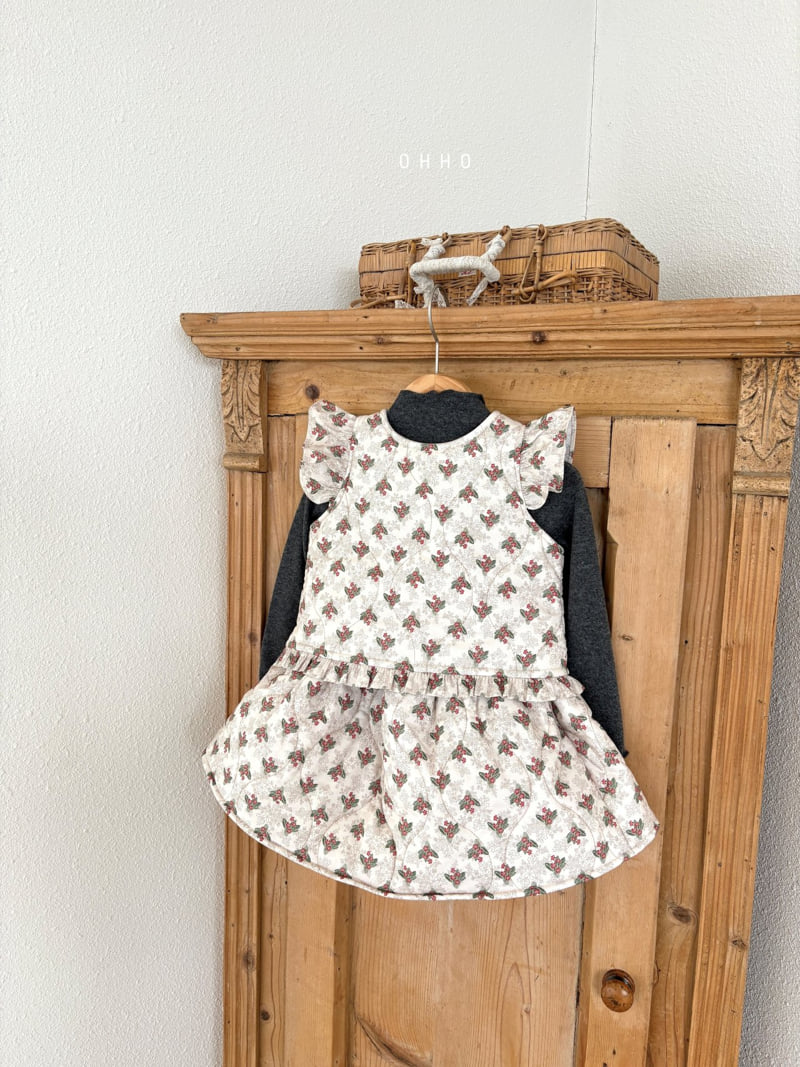 Ohho - Korean Children Fashion - #Kfashion4kids - Snowberry Quilted Vest - 9