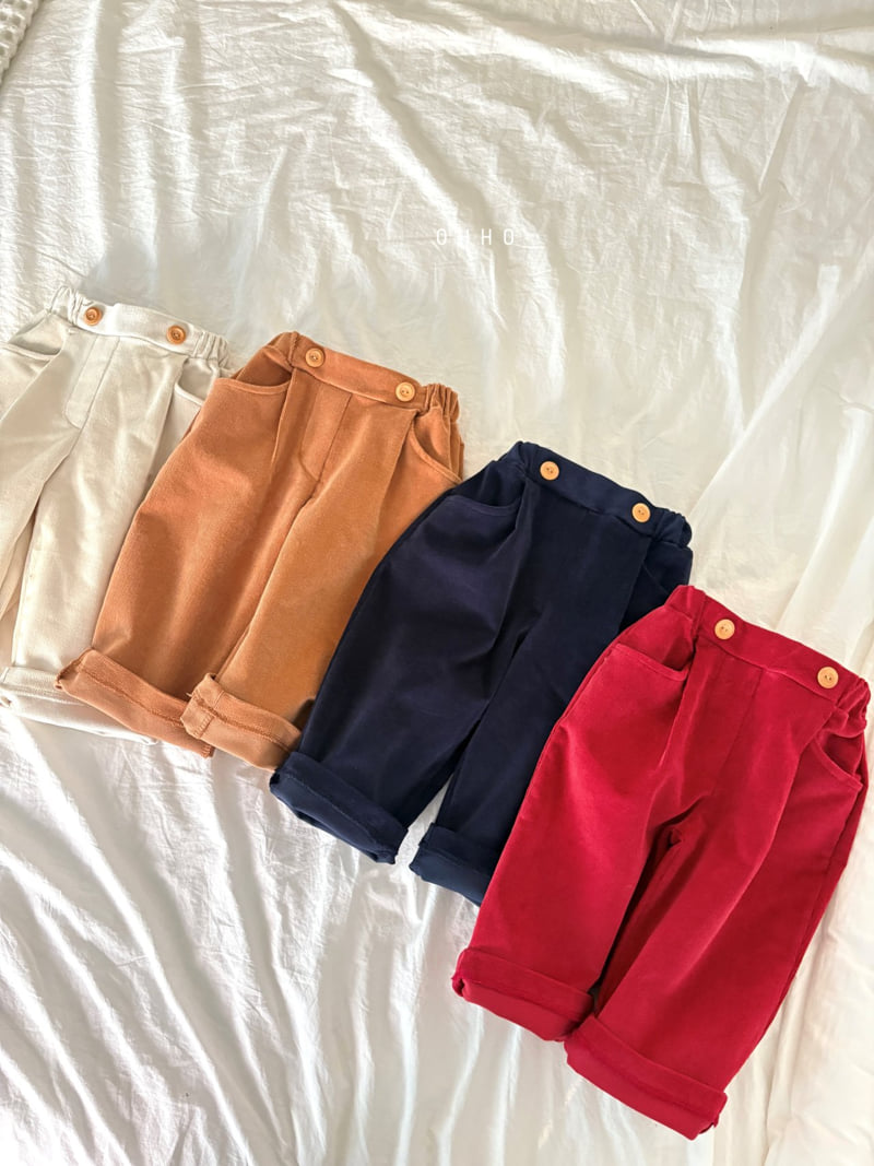 Ohho - Korean Children Fashion - #Kfashion4kids - Ralph Corduroy Pintuck Pants - 7