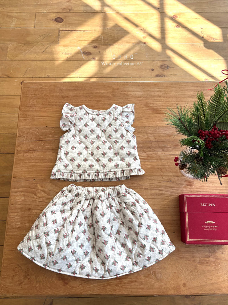 Ohho - Korean Children Fashion - #Kfashion4kids - Snowberry Quilted Skirt - 2