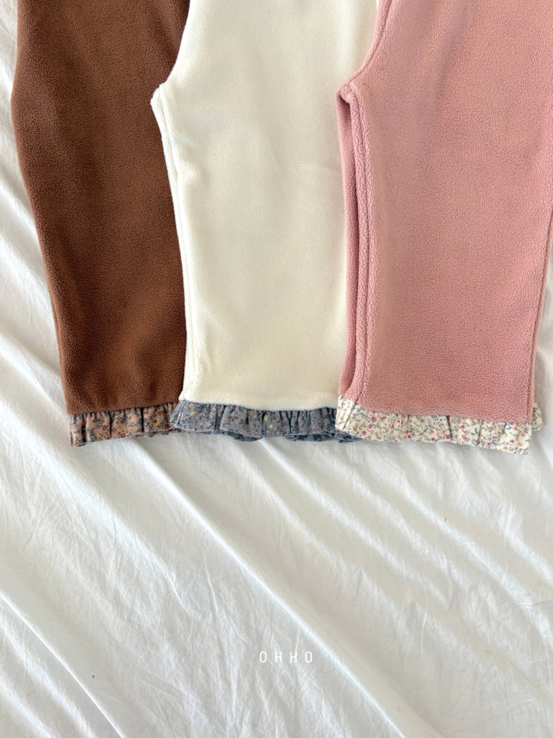 Ohho - Korean Children Fashion - #childofig - Floral Frill Pants - 5