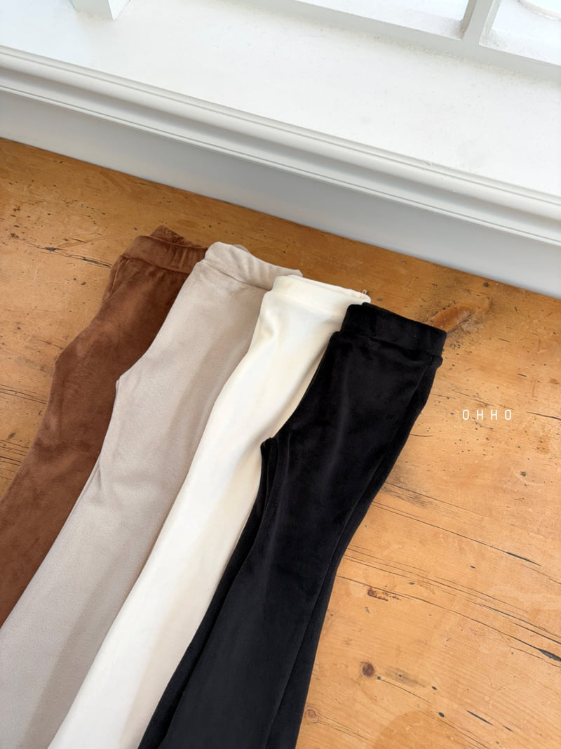 Ohho - Korean Children Fashion - #childofig - French Velour Bootcut Pants - 4