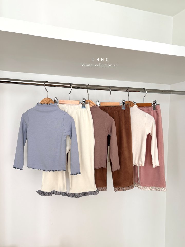 Ohho - Korean Children Fashion - #designkidswear - Dove Warm Mock Neck Tee - 11