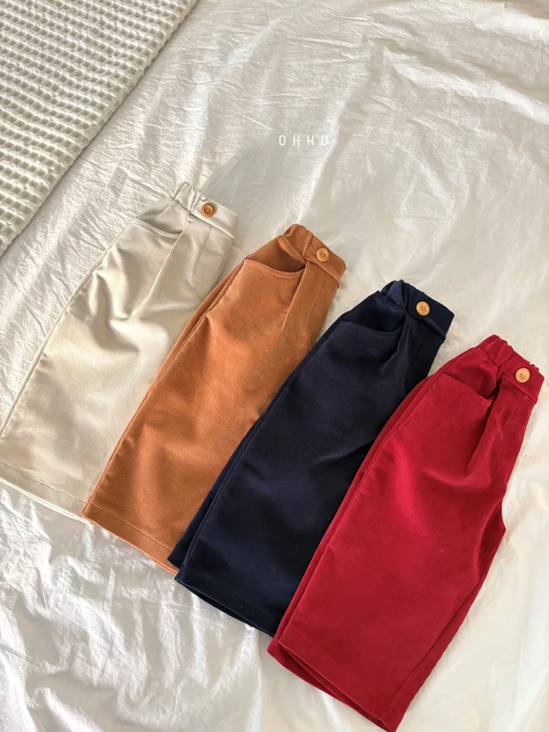 Ohho - Korean Children Fashion - #designkidswear - Ralph Corduroy Pintuck Pants